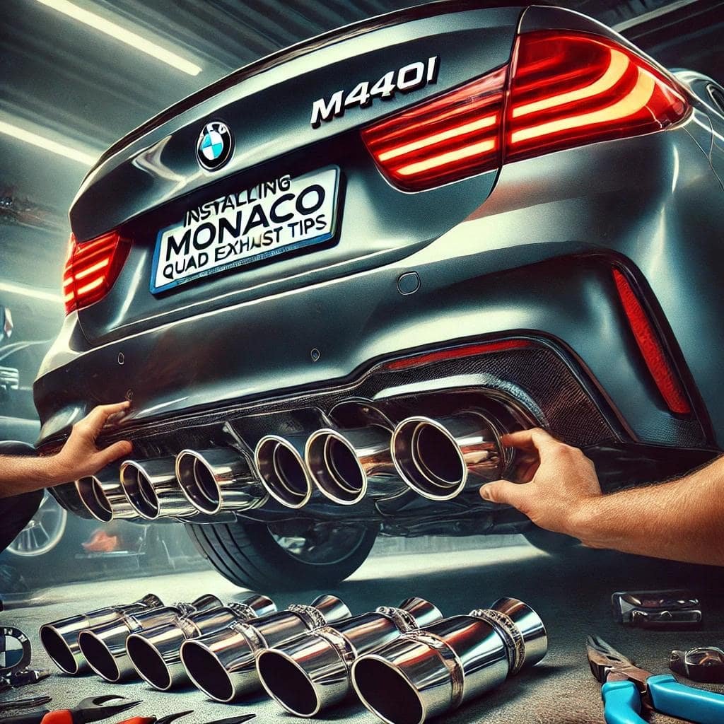 Installing monaco quad exhaust tips on m440i